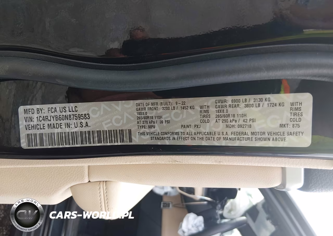 2022 Jeep Grand Cherokee 4Xe Limited 4X4 VIN:1C4RJYB60N8759583 - 9