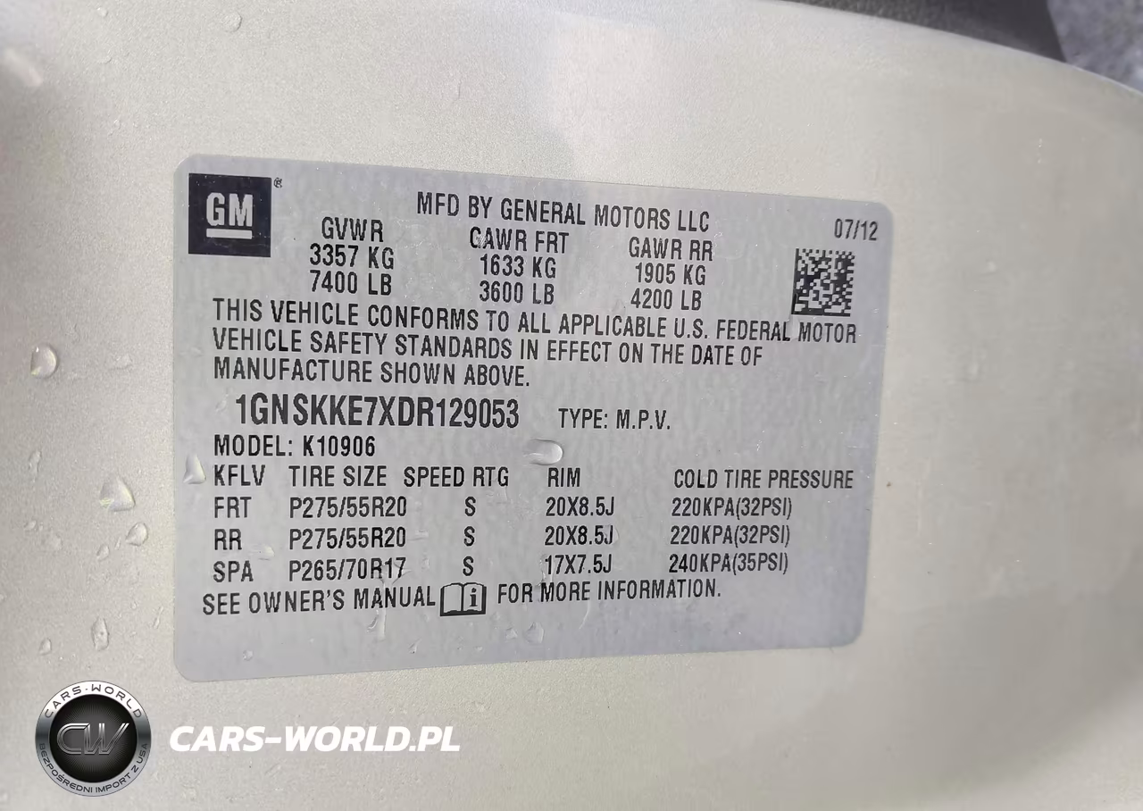 2013 Chevrolet Suburban Ltz VIN:1GNSKKE7XDR129053 - 9