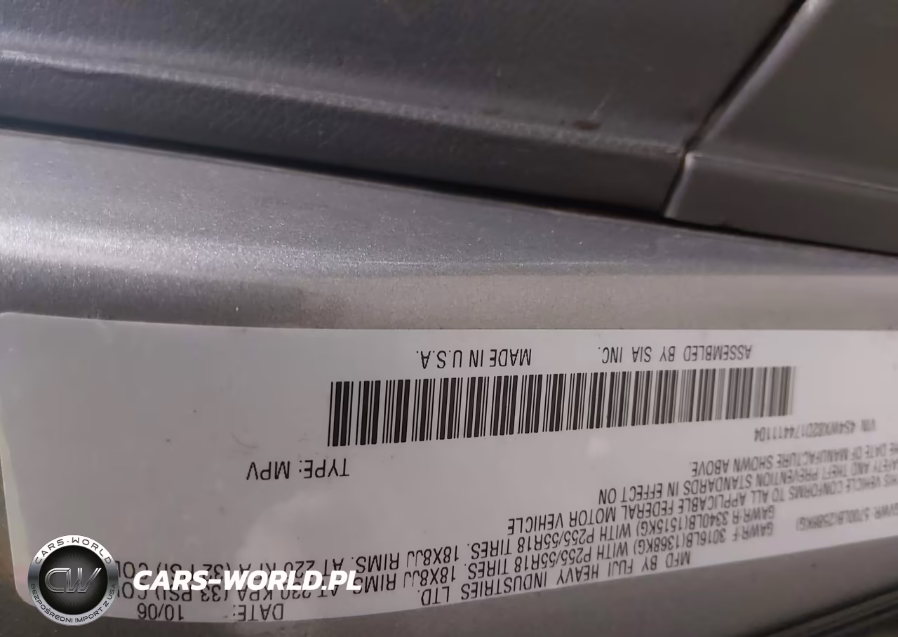 2007 Subaru B9 Tribeca Limited 5-Passenger VIN:4S4WX82D174411104 - 9