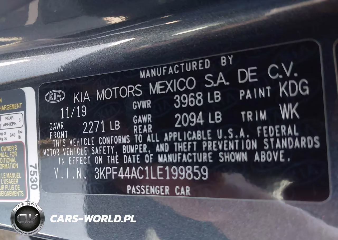 2020 Kia Forte Gt VIN:3KPF44AC1LE199859 - 9