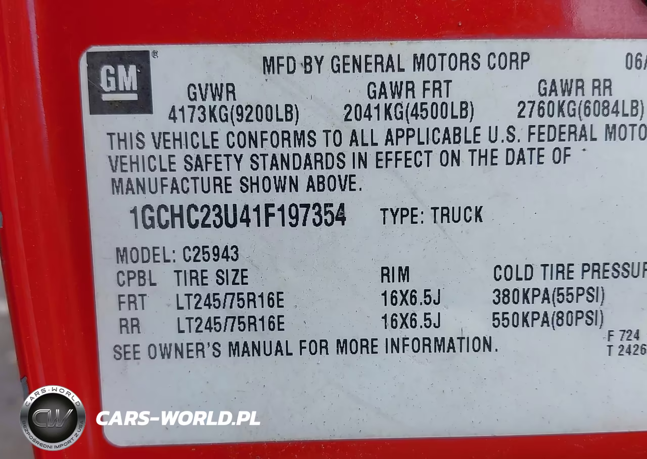 2001 Chevrolet Silverado 2500Hd VIN:1GCHC23U41F197354 - 9