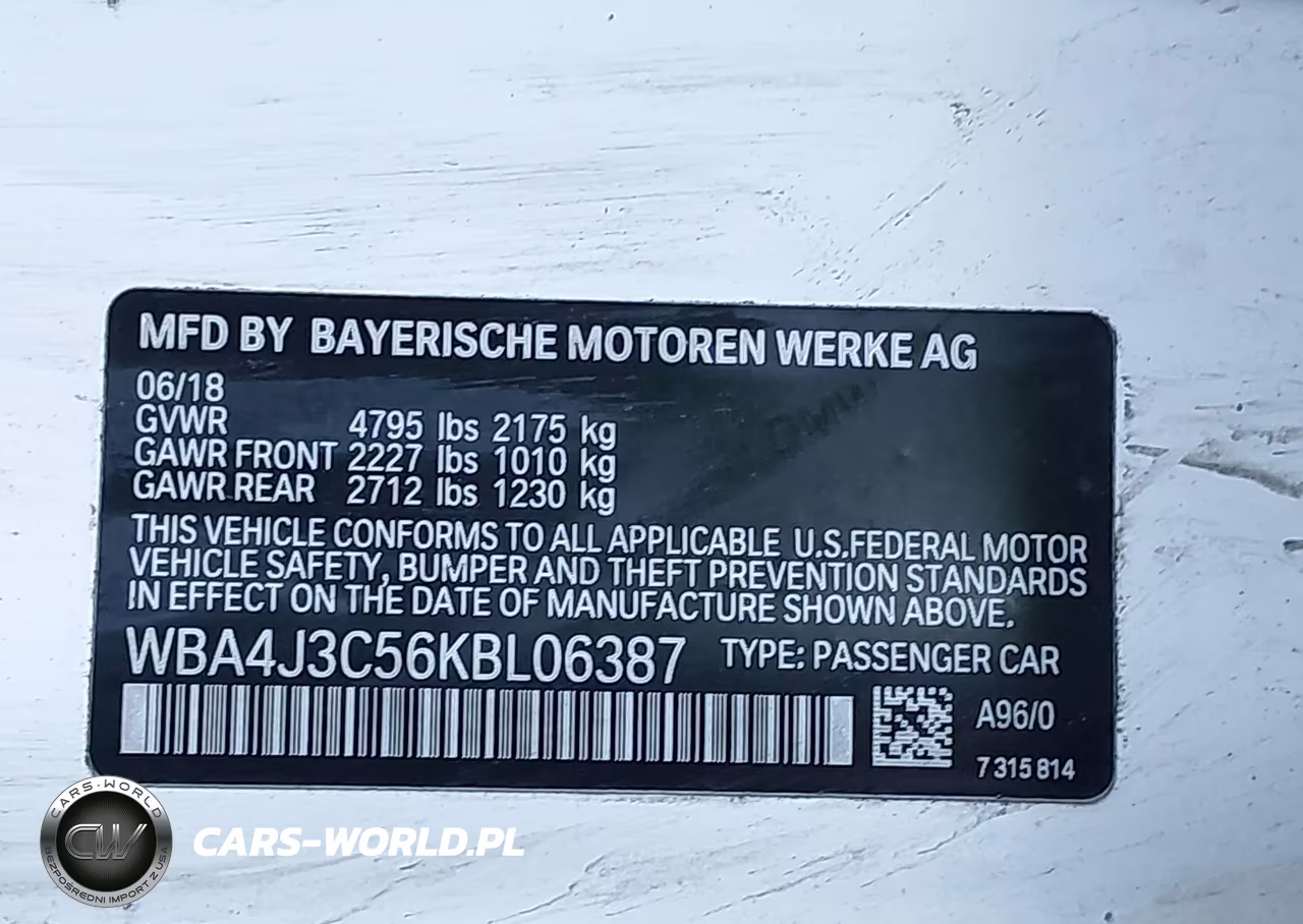 2019 BMW 430I Gran Coupe xDrive VIN:WBA4J3C56KBL06387 - 9