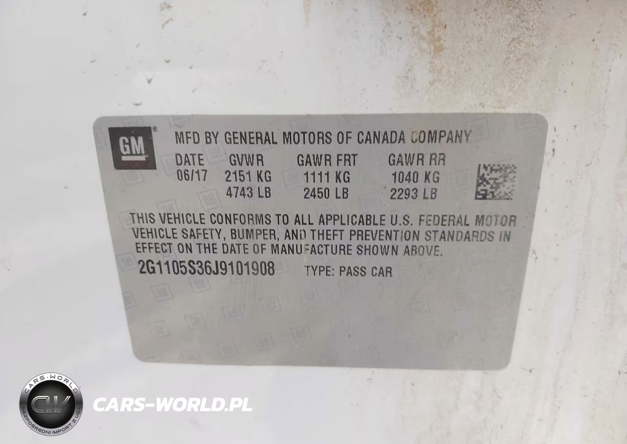 2018 Chevrolet Impala 1Lt VIN:2G1105S36J9101908 - 9