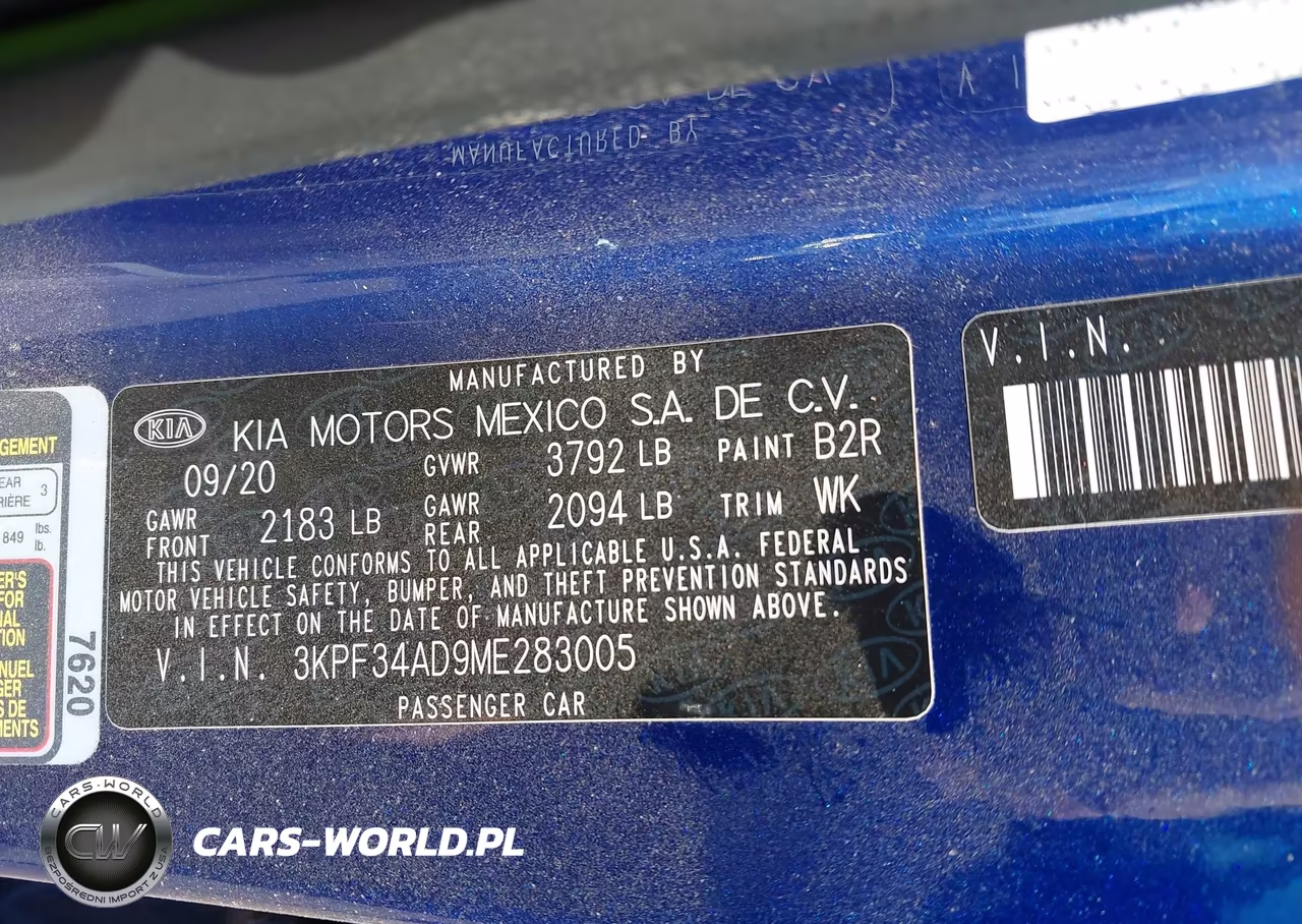 2021 Kia Forte Gt-Line VIN:3KPF34AD9ME283005 - 9