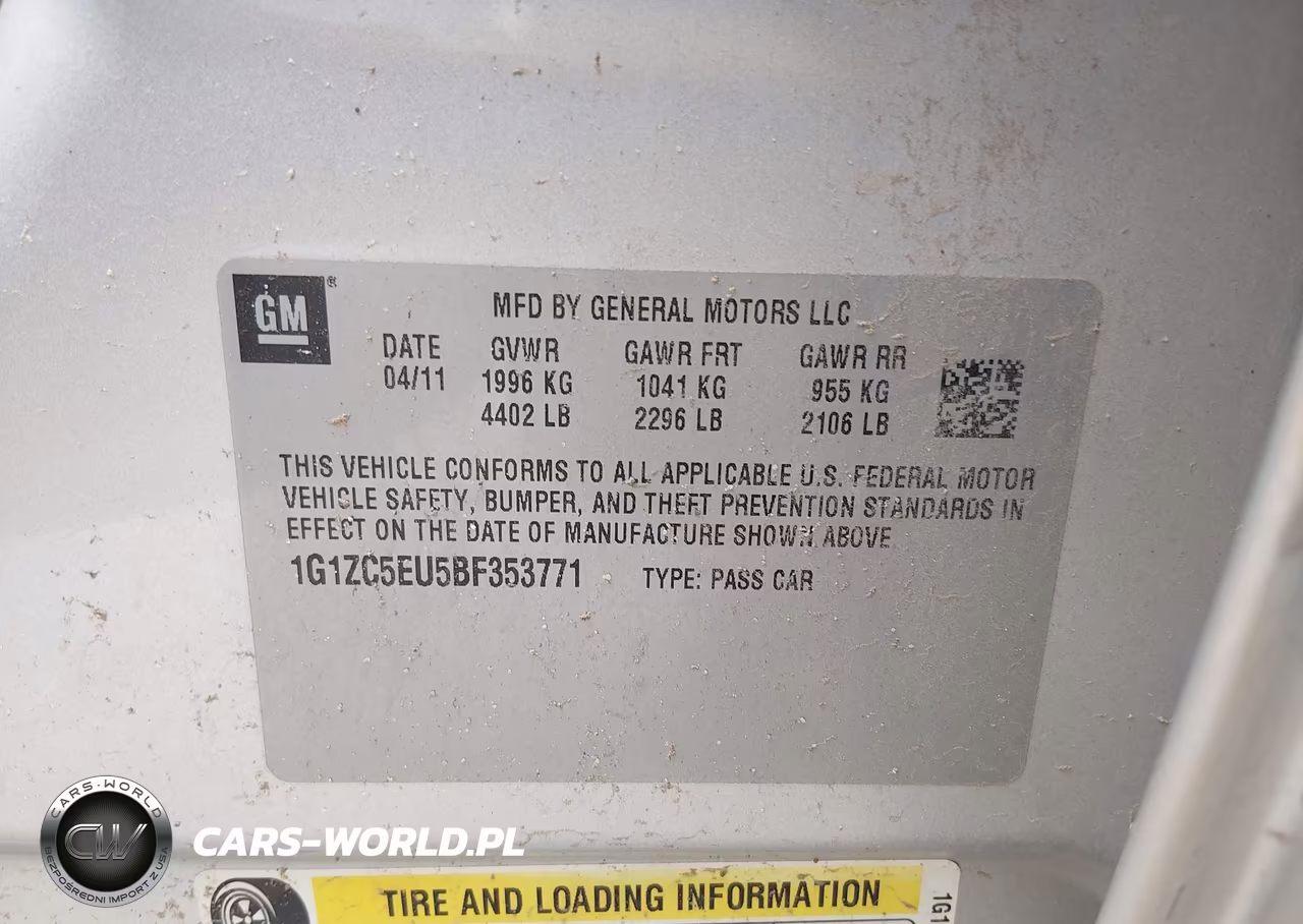 2011 Chevrolet Malibu 1Lt VIN:1G1ZC5EU5BF353771 - 9