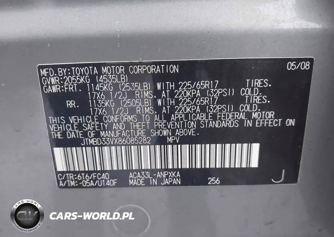 2008 Toyota Rav4 VIN:JTMBD33VX86085282 - 9