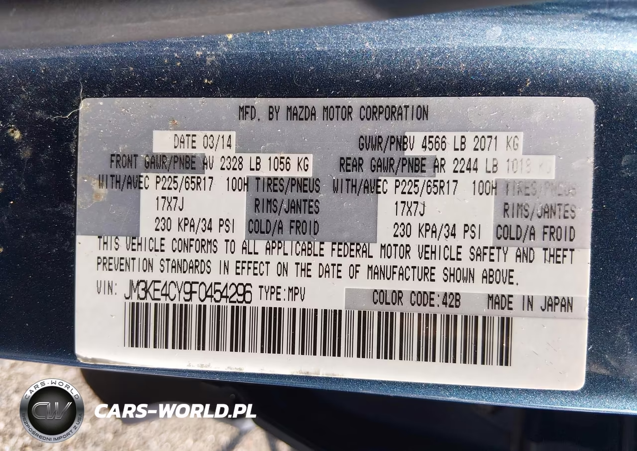 2015 Mazda Cx-5 Touring VIN:JM3KE4CY9F0454296 - 9