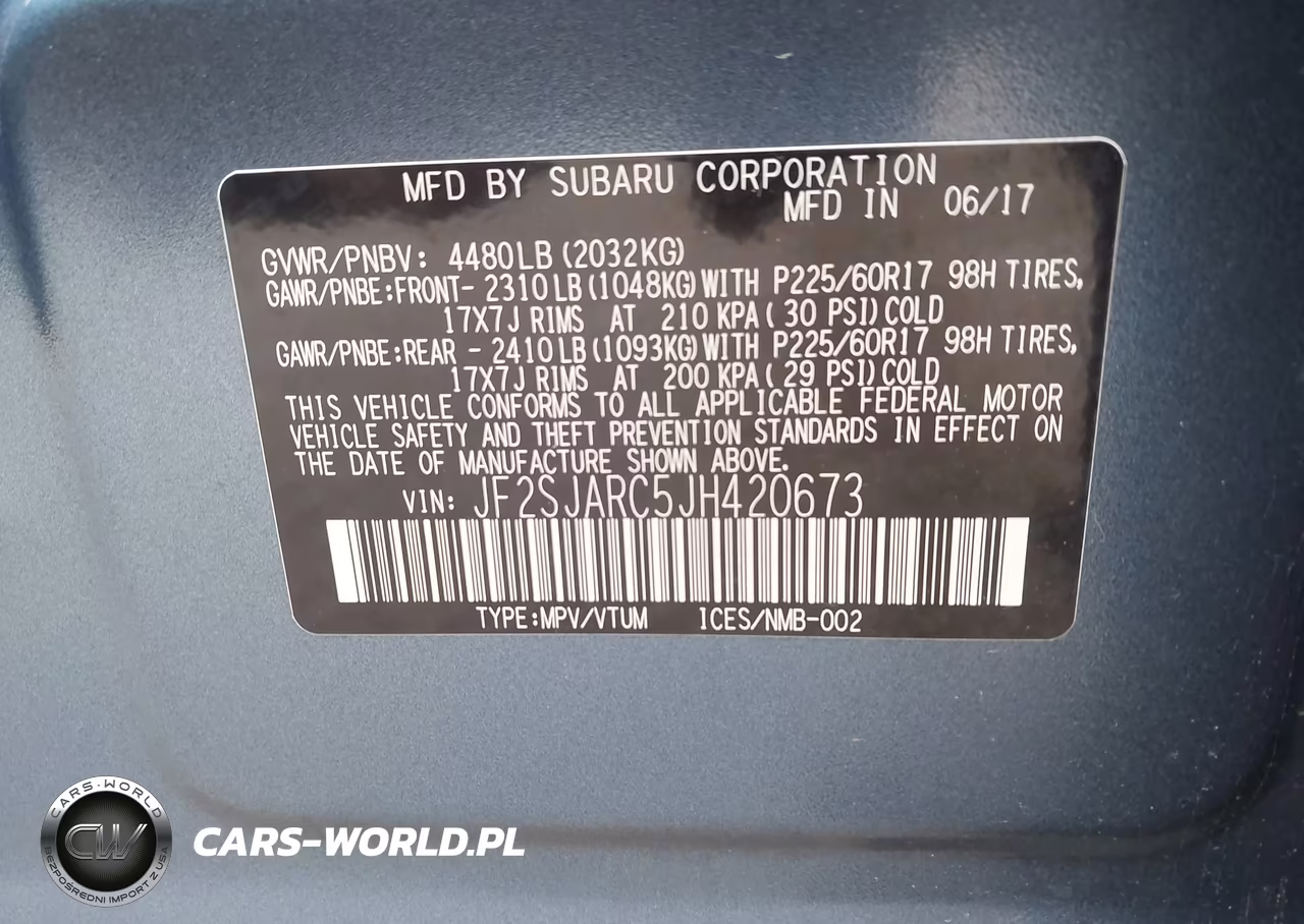 2018 Subaru Forester 2.5I Limited VIN:JF2SJARC5JH420673 - 9
