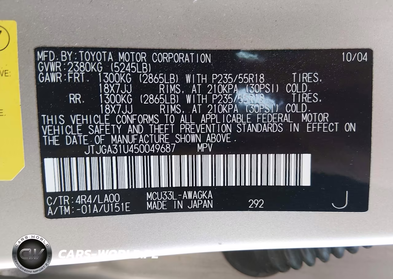 2005 Lexus Rx 330 VIN:JTJGA31U450049687 - 9