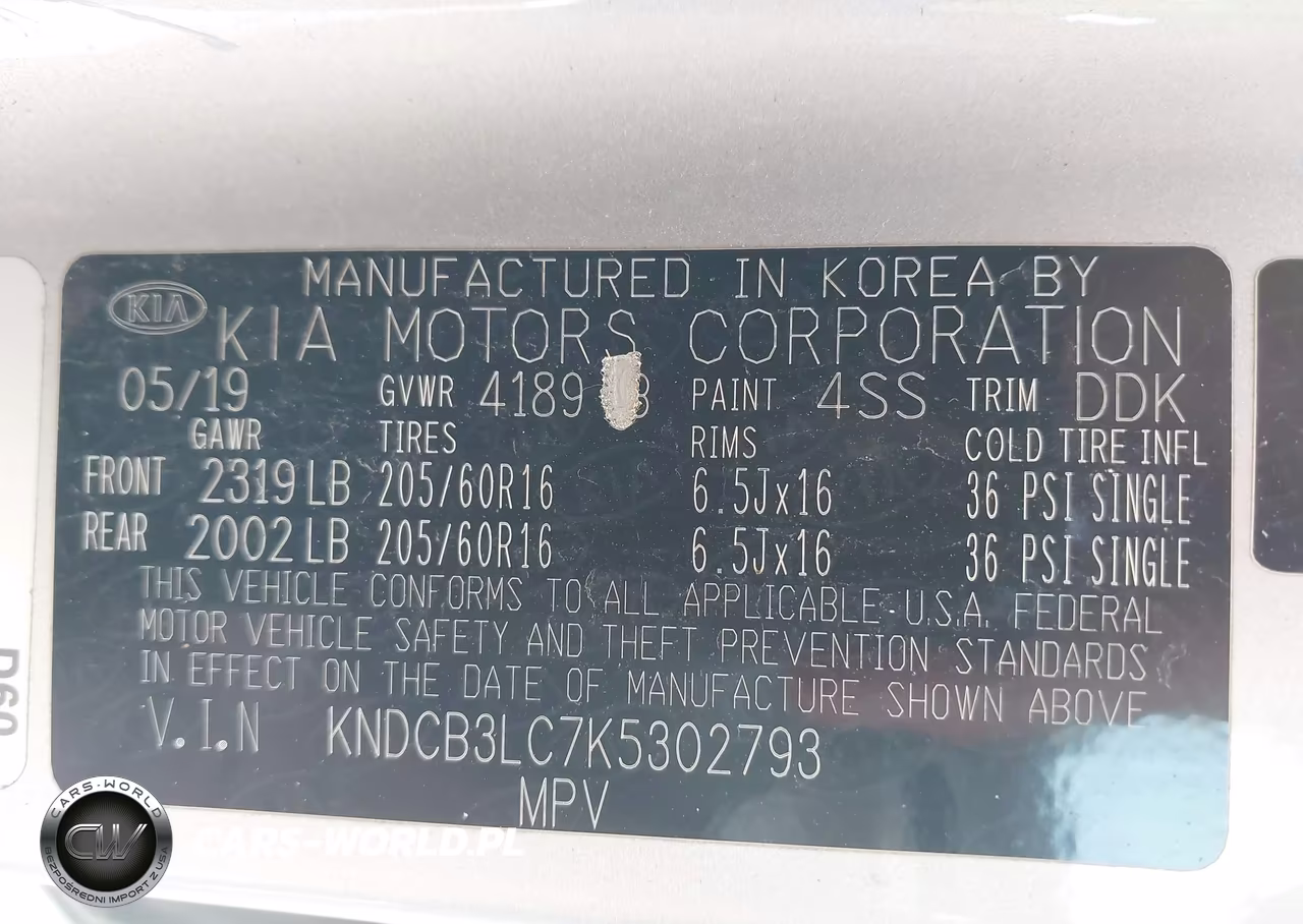 2019 Kia Niro Lx VIN:KNDCB3LC7K5302793 - 9