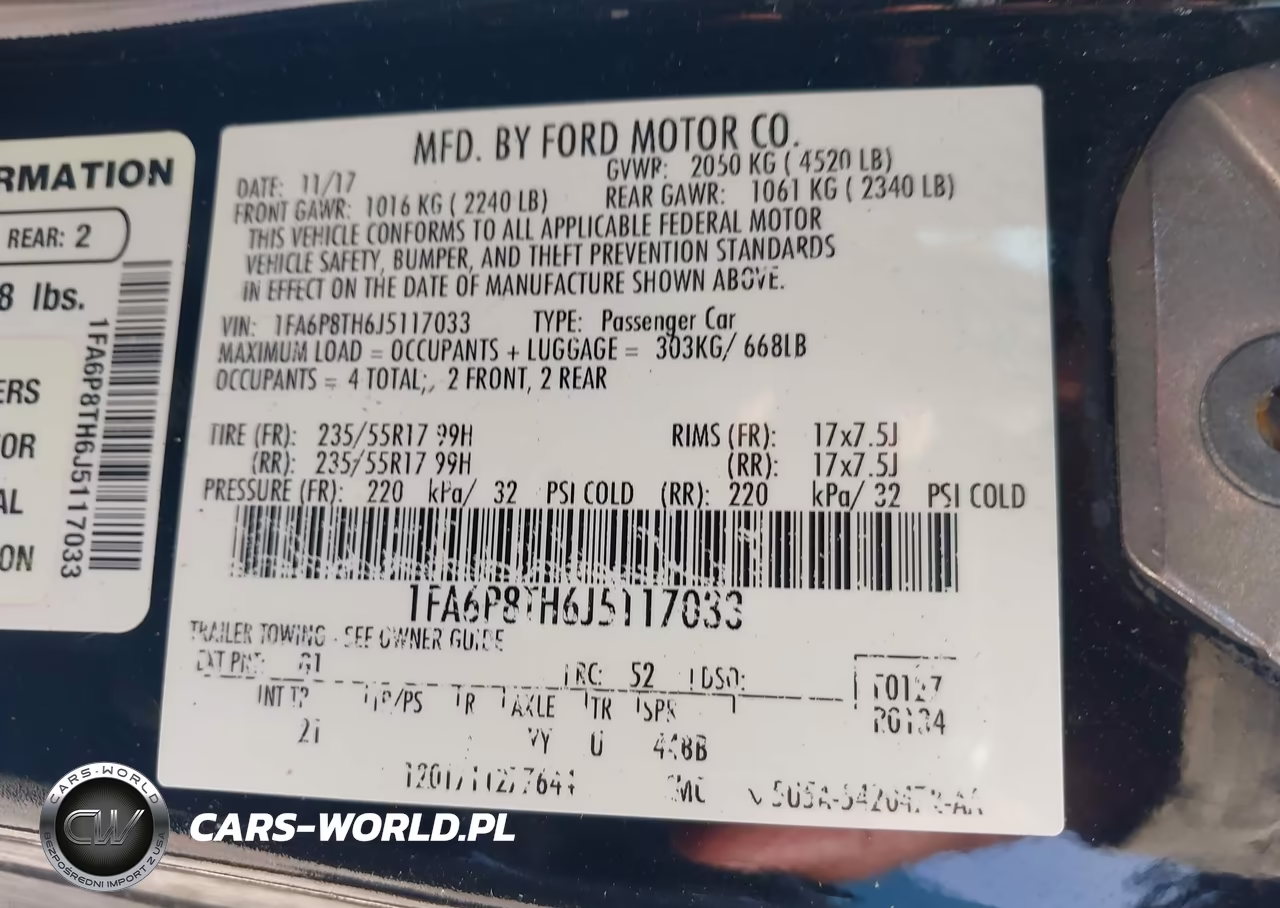 2018 Ford Mustang Ecoboost VIN:1FA6P8TH6J5117033 - 9