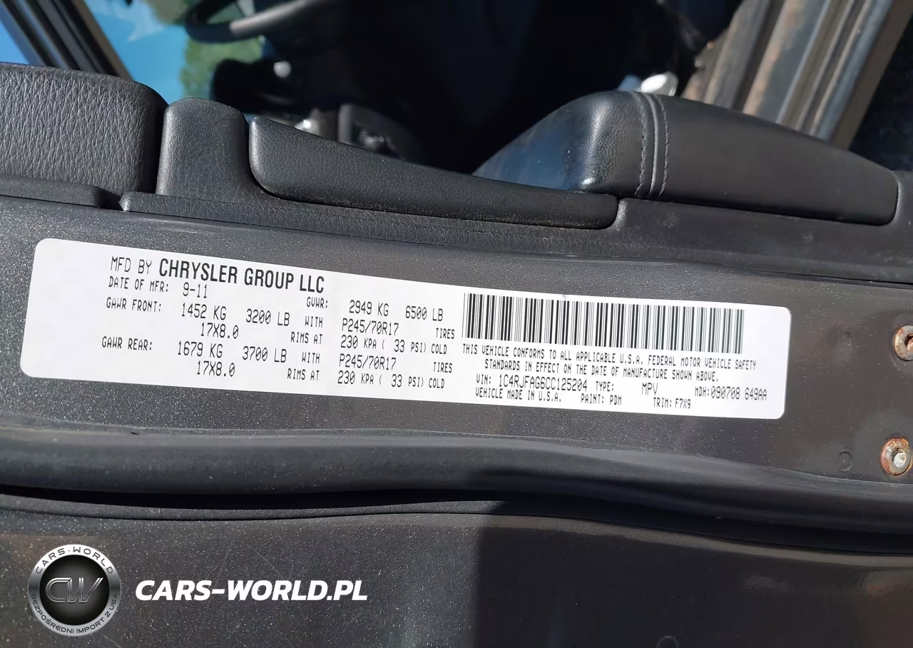 2012 Jeep Grand Cherokee Laredo VIN:1C4RJFAG6CC125204 - 9