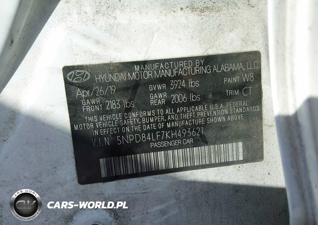 2019 Hyundai Elantra Sel VIN:5NPD84LF7KH493621 - 9