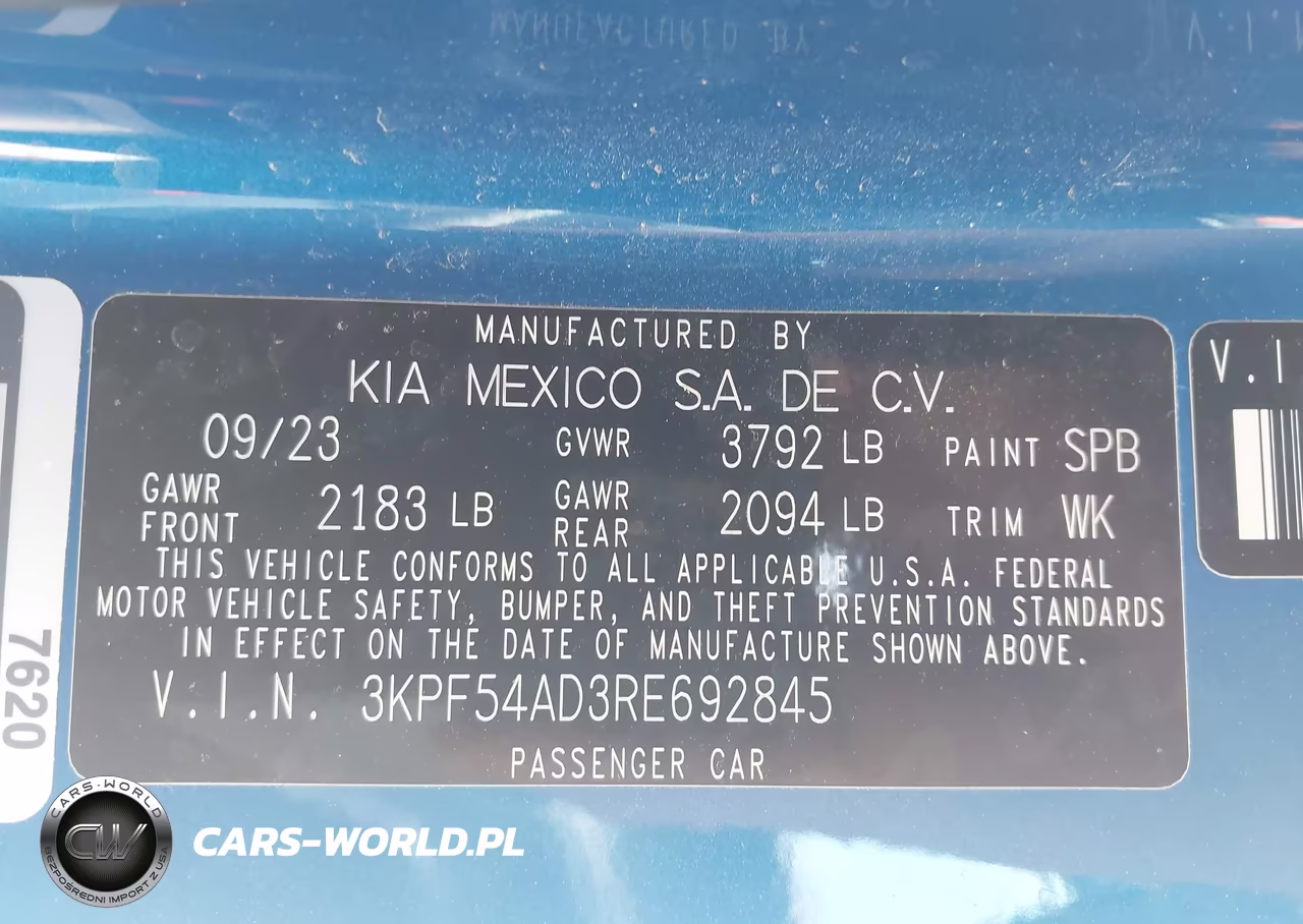 2024 Kia Forte Gt-Line VIN:3KPF54AD3RE692845 - 9