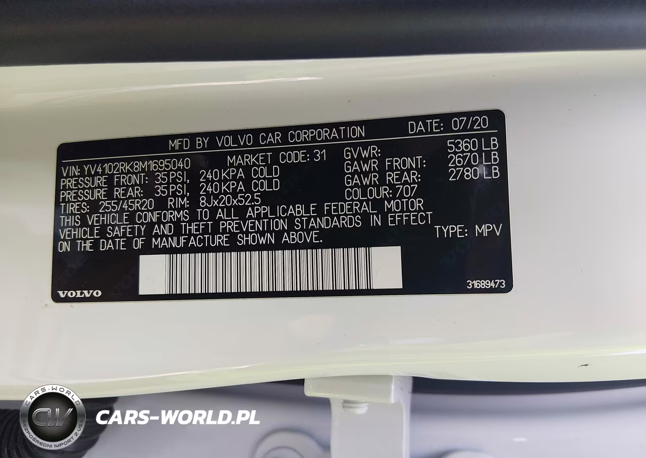 2021 Volvo Xc60 T5 Momentum VIN:YV4102RK8M1695040 - 9