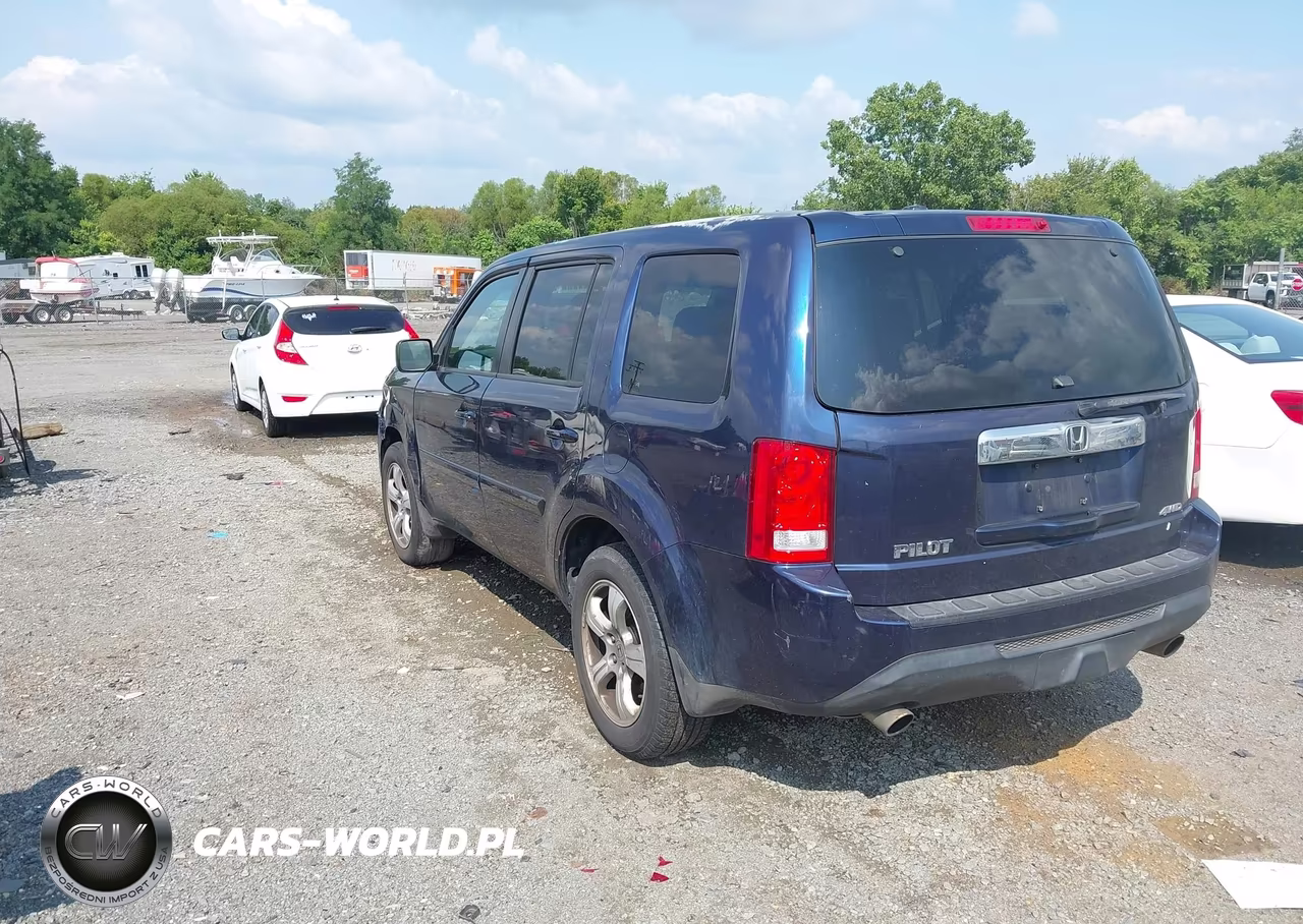 2013 Honda Pilot Ex-L VIN:5FNYF4H50DB080836 - 3