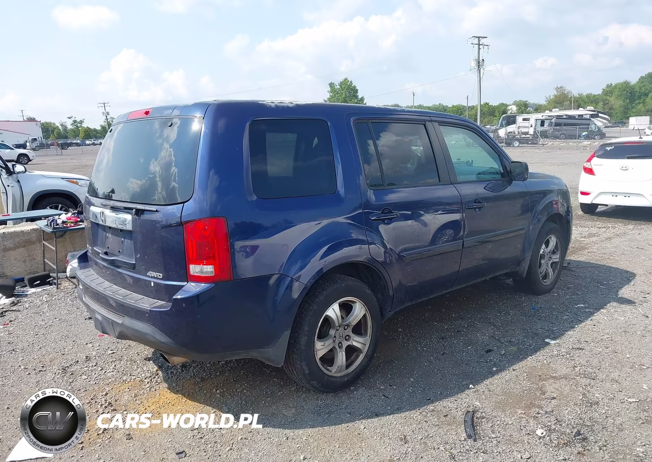 2013 Honda Pilot Ex-L VIN:5FNYF4H50DB080836 - 4