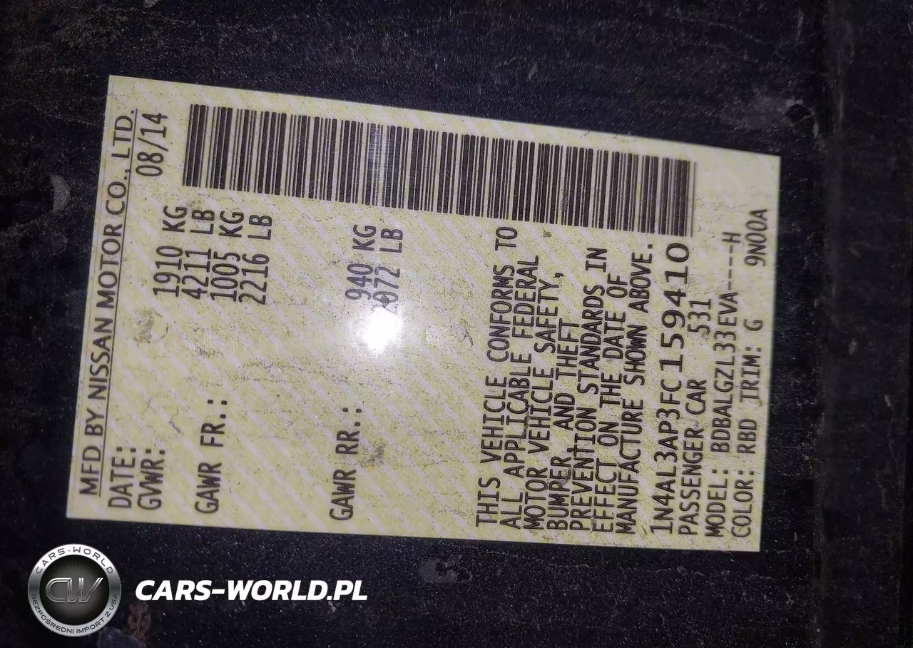 2015 Nissan Altima 2.5 S VIN:1N4AL3AP3FC159410 - 9