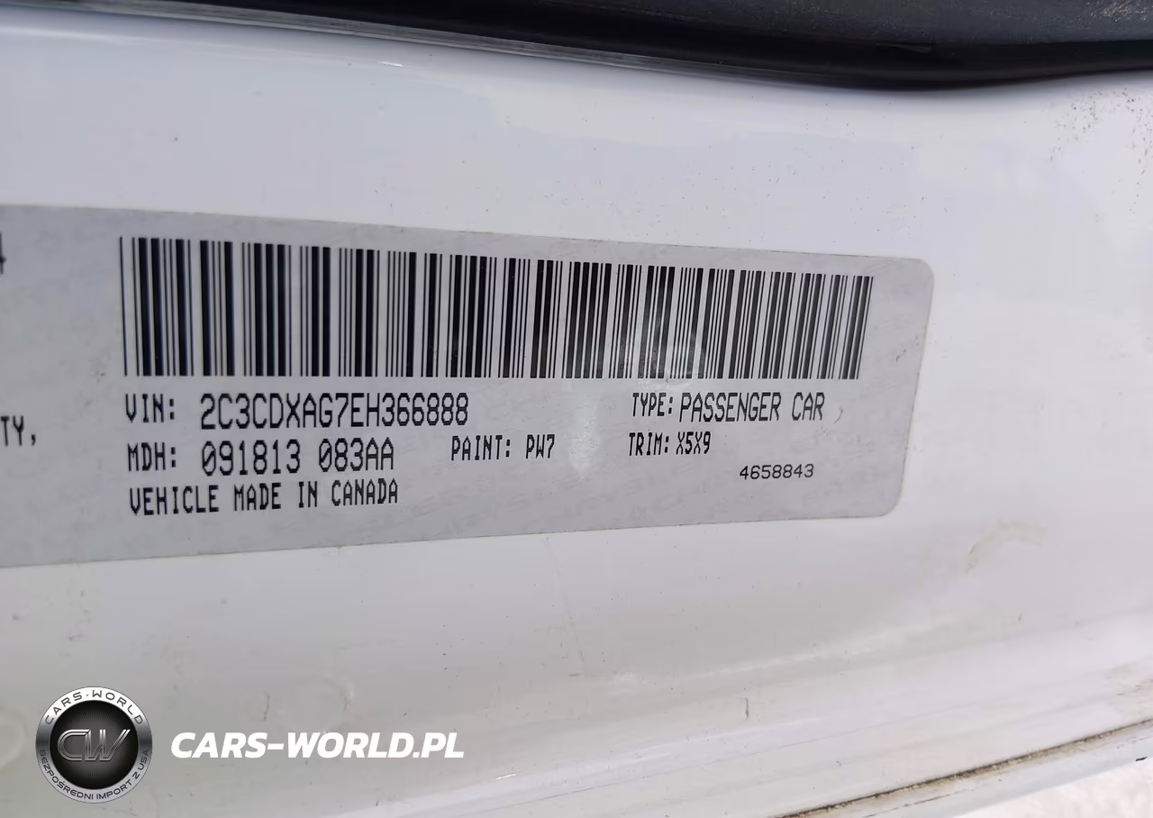 2014 Dodge Charger Police VIN:2C3CDXAG7EH366888 - 9