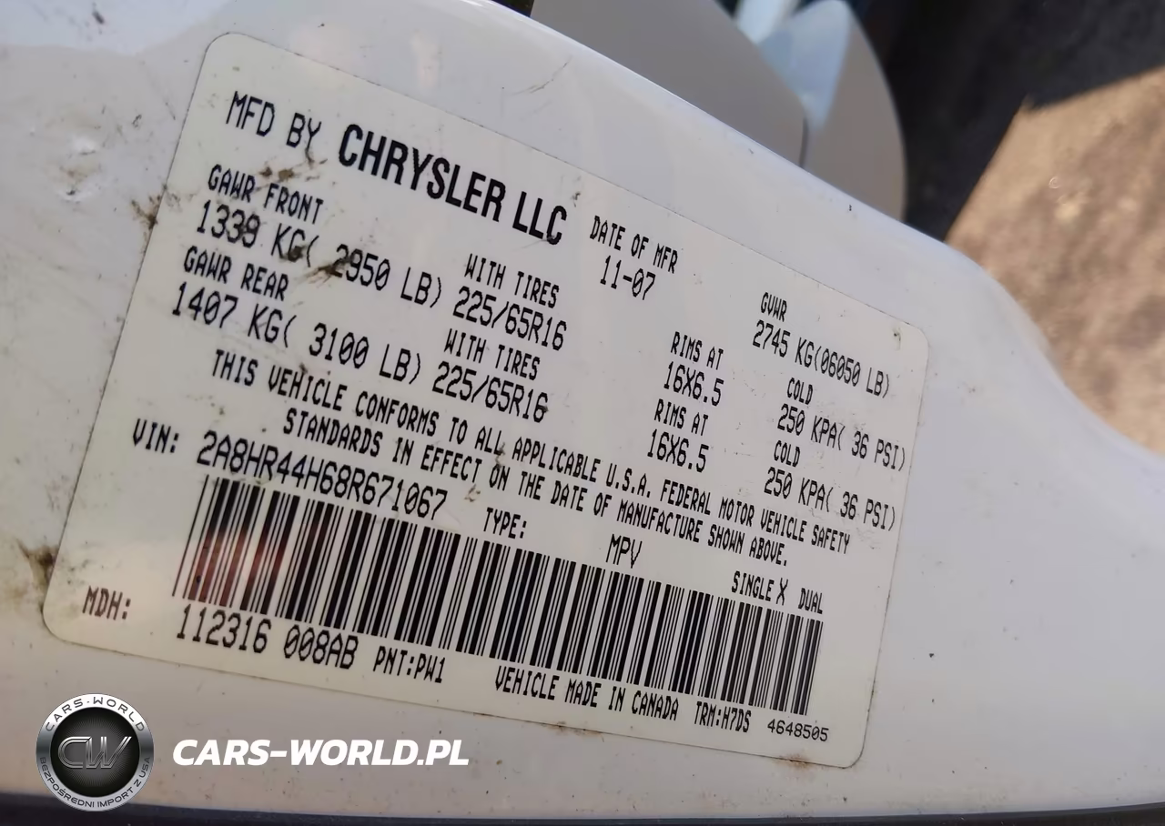2008 Chrysler Town & Country Lx VIN:2A8HR44H68R671067 - 9