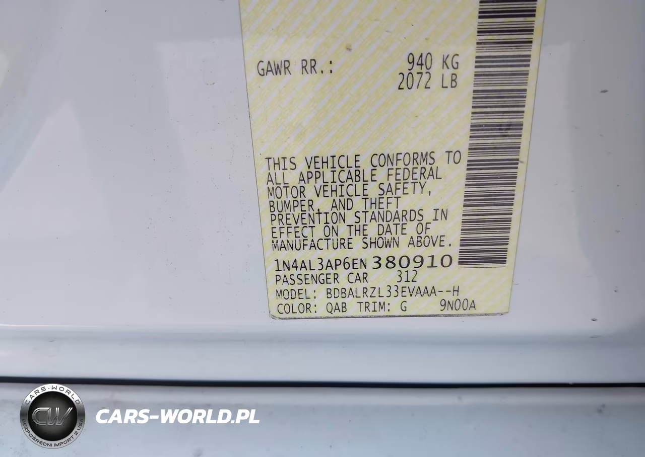 2014 Nissan Altima 2.5 S VIN:1N4AL3AP6EN380910 - 9