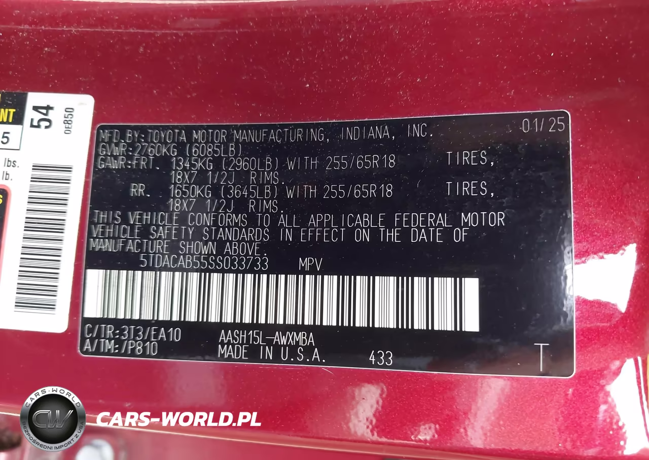 2025 Toyota Grand Highlander Hybrid Xle VIN:5TDACAB55SS033733 - 9