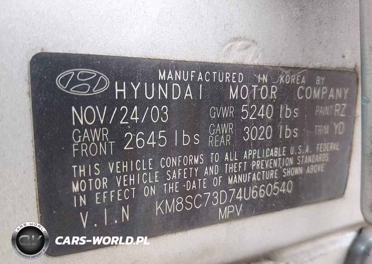 2004 Hyundai Santa Fe Gls VIN:KM8SC73D74L660540 - 9