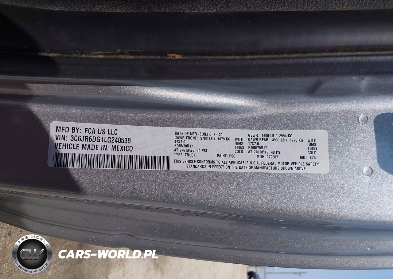2020 Ram 1500 Classic Tradesman 4X2 8' Box VIN:3C6JR6DG1LG240539 - 9