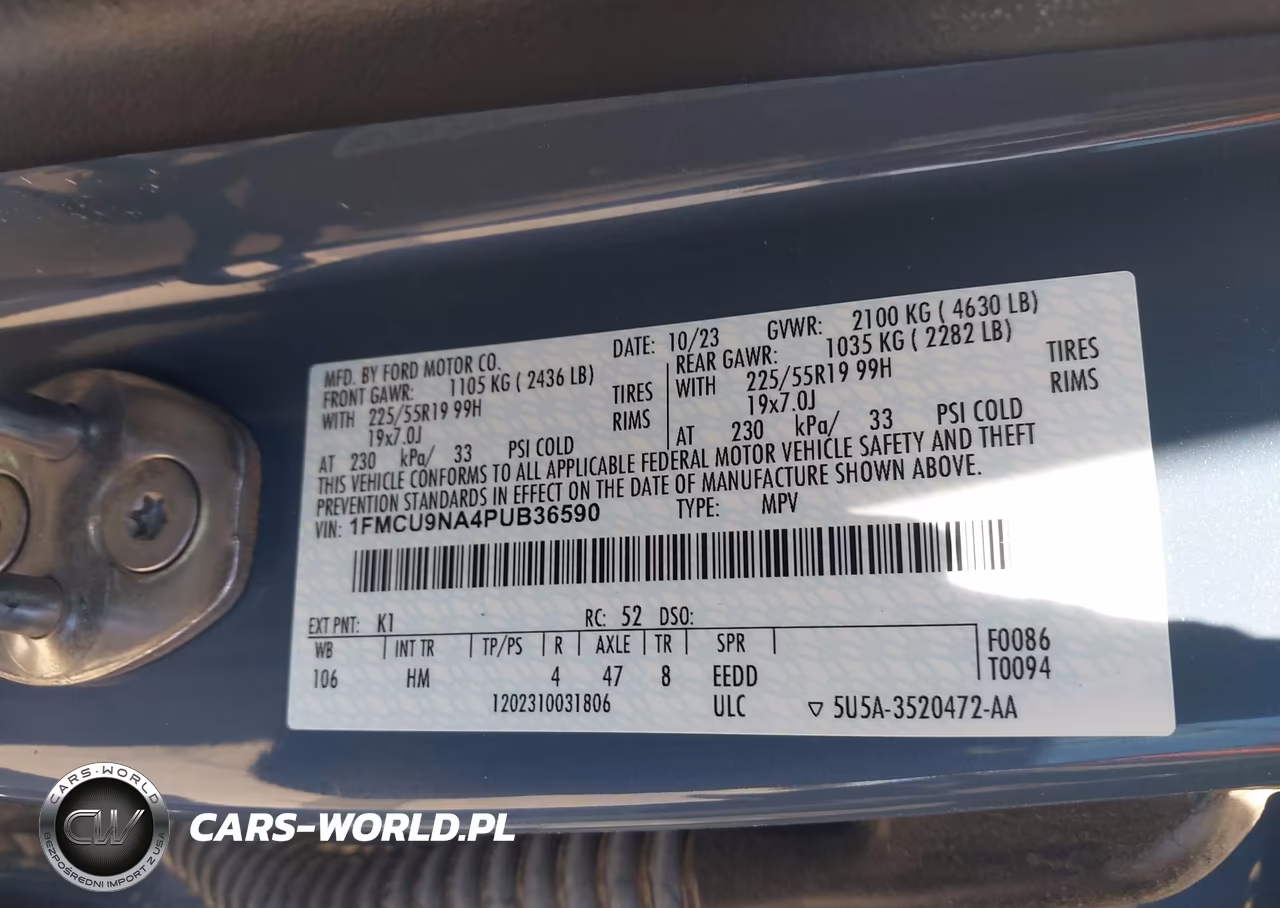 2023 Ford Escape St-Line Select VIN:1FMCU9NA4PUB36590 - 9