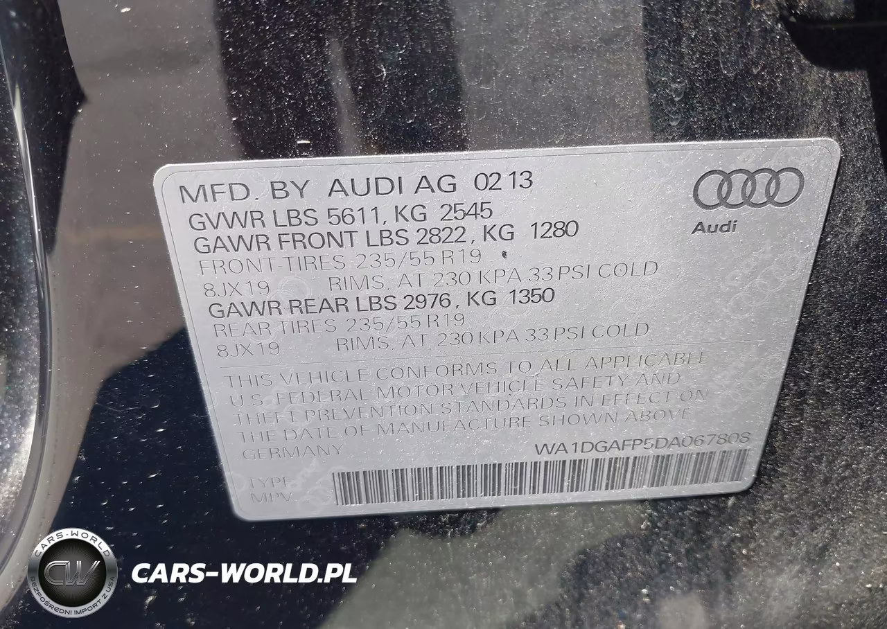 2013 Audi Q5 3.0T Premium Plus VIN:WA1DGAFP5DA067808 - 9