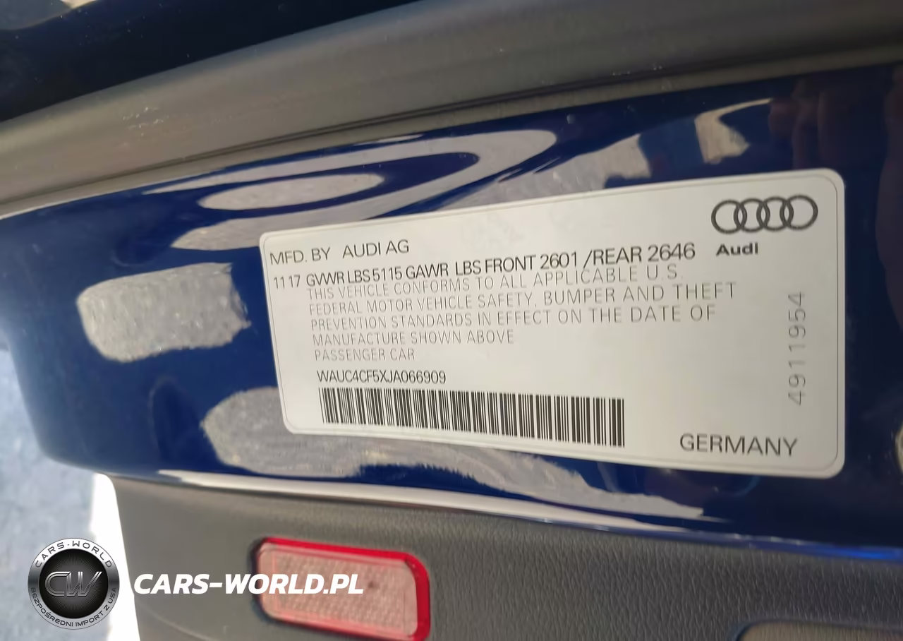 2018 Audi S5 3.0T Premium Plus VIN:WAUC4CF5XJA066909 - 9