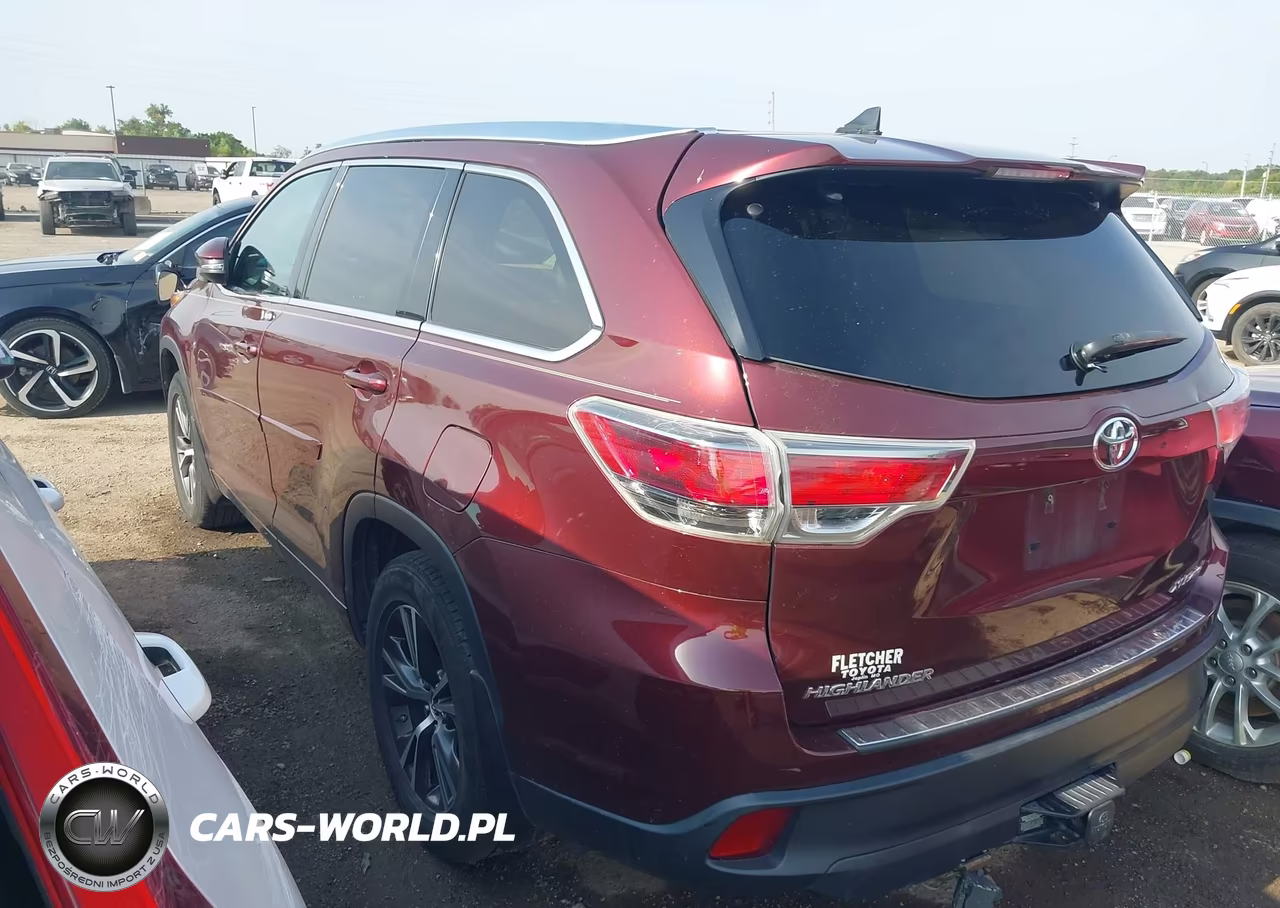 2016 Toyota Highlander Xle V6 VIN:5TDJKRFH1GS260916 - 3