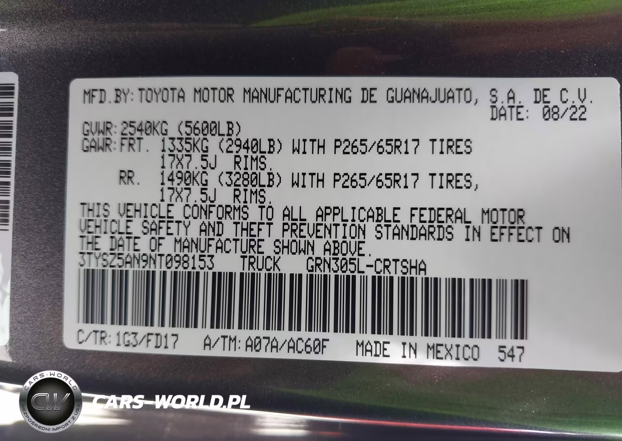 2022 Toyota Tacoma Trd Sport VIN:3TYSZ5AN9NT098153 - 9