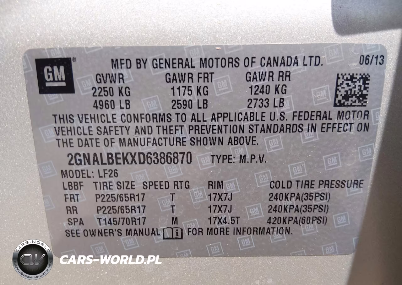 2013 Chevrolet Equinox Ls VIN:2GNALBEKXD6386870 - 9