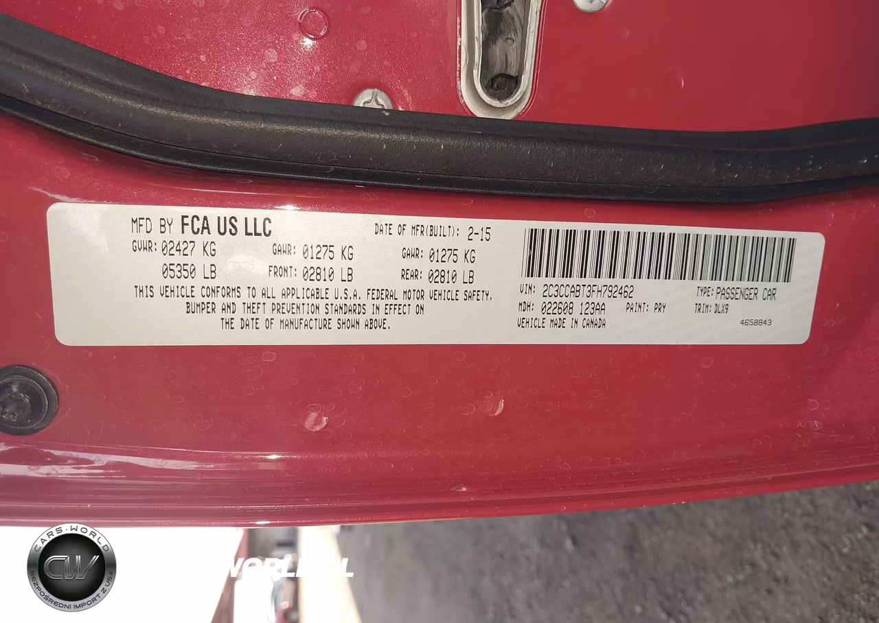 2015 Chrysler 300 300S VIN:2C3CCABT3FH792462 - 9