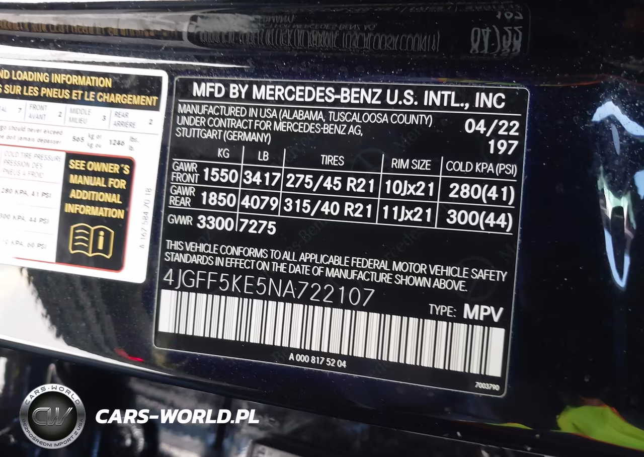 2022 Mercedes-Benz Gls 450 4Matic VIN:4JGFF5KE5NA722107 - 9