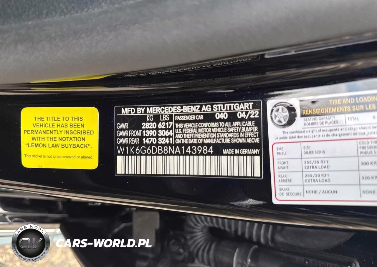 2022 Mercedes-Benz S 500 4Matic VIN:W1K6G6DB8NA143984 - 9