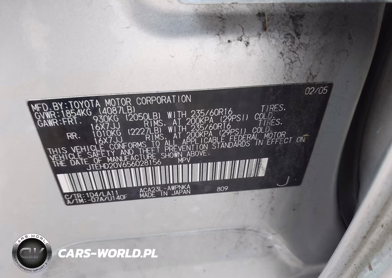 2005 Toyota Rav4 VIN:JTEHD20V656028156 - 9