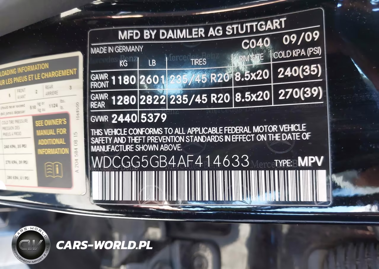 2010 Mercedes-Benz Glk 350 VIN:WDCGG5GB4AF414633 - 9