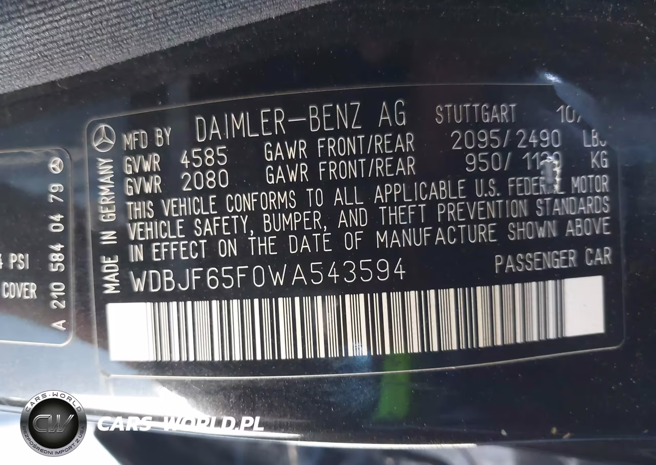 1998 Mercedes-Benz E 320 VIN:WDBJF65F0WA543594 - 9