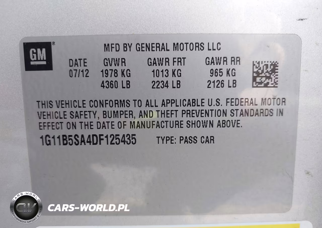 2013 Chevrolet Malibu 1Ls VIN:1G11B5SA4DF125435 - 9
