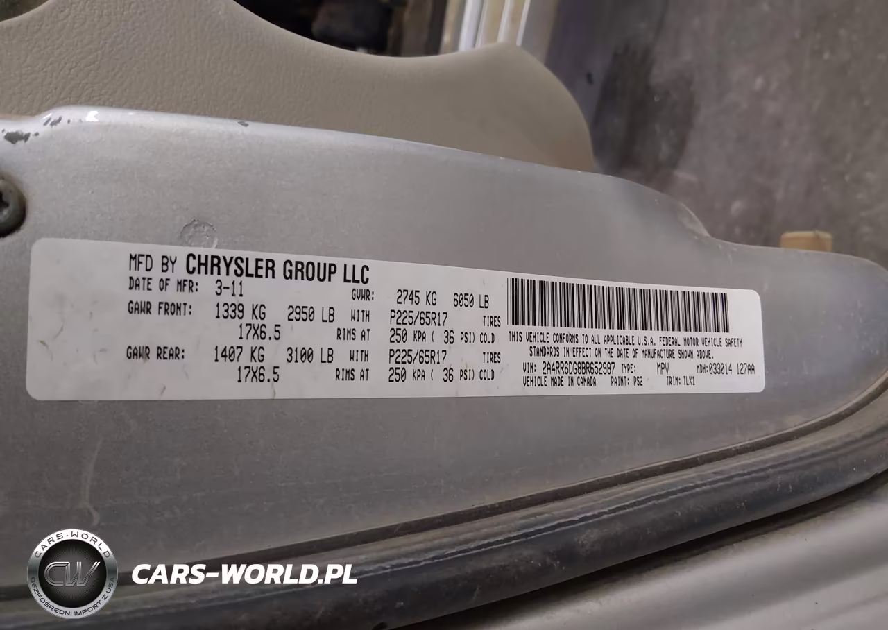 2011 Chrysler Town & Country Limited VIN:2A4RR6DG8BR652987 - 9