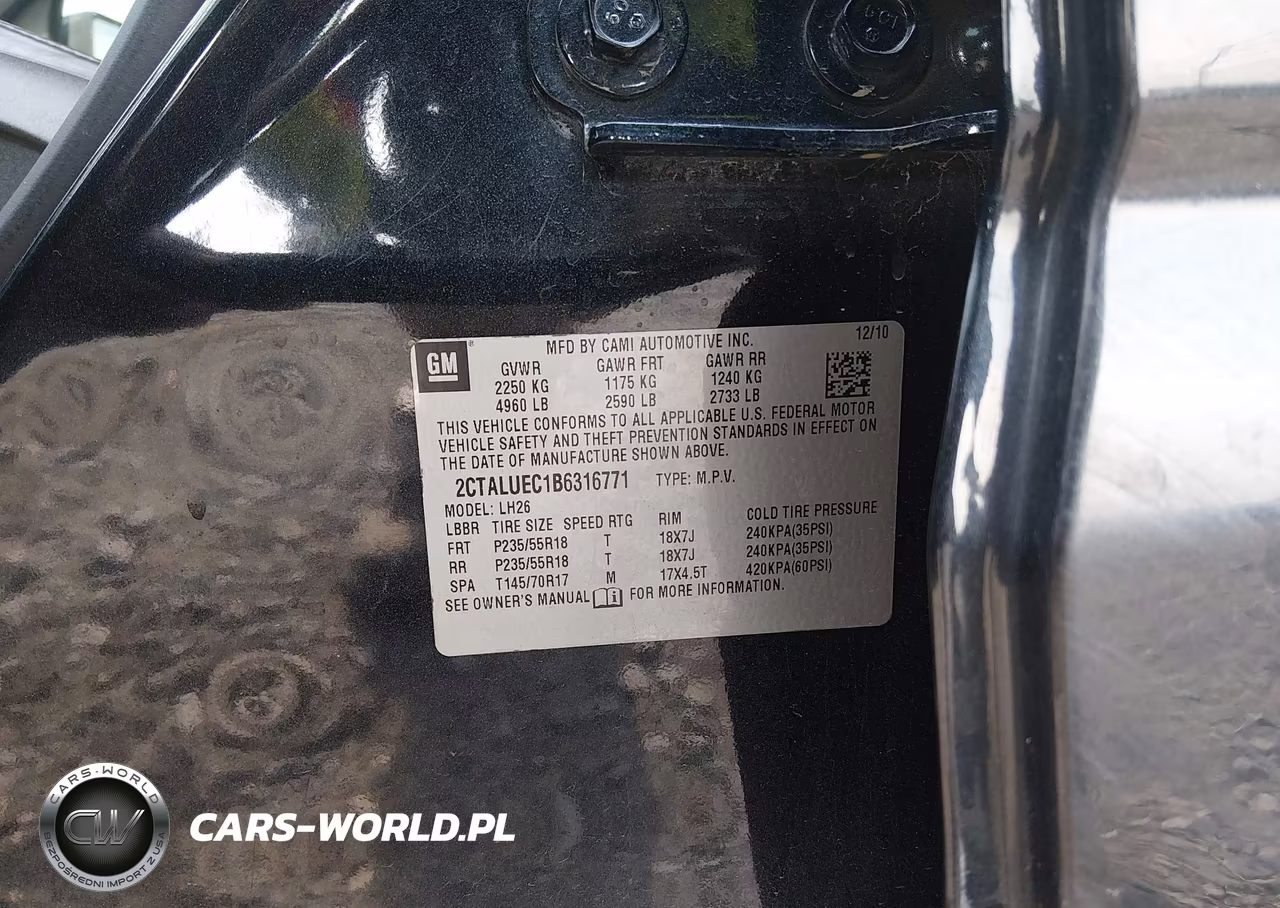 2011 GMC Terrain Slt-1 VIN:2CTALUEC1B6316771 - 9