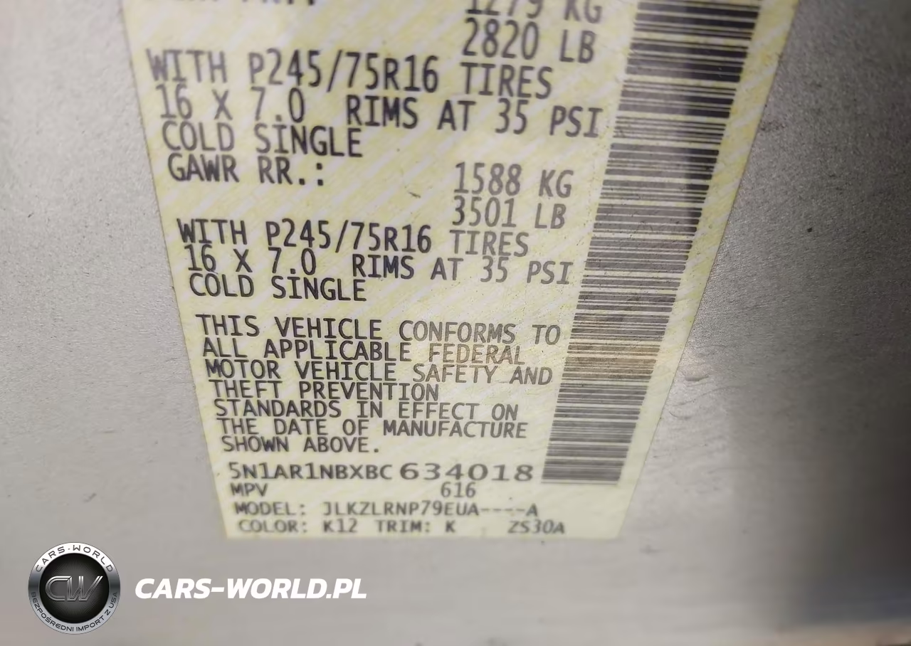 2011 Nissan Pathfinder S VIN:5N1AR1NBXBC634018 - 9