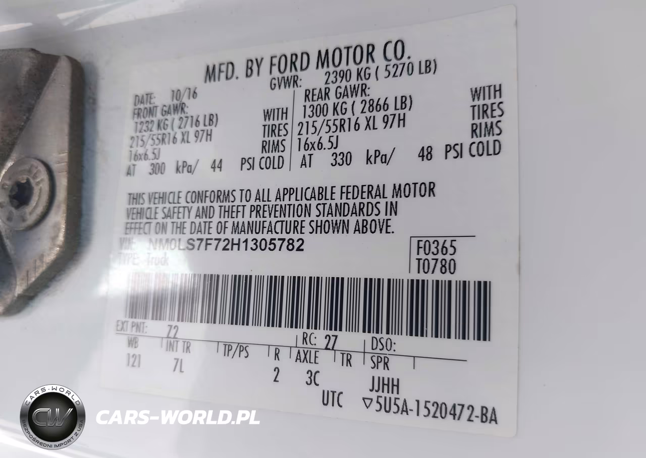 2017 Ford Transit Connect Xlt VIN:NM0LS7F72H1305782 - 9
