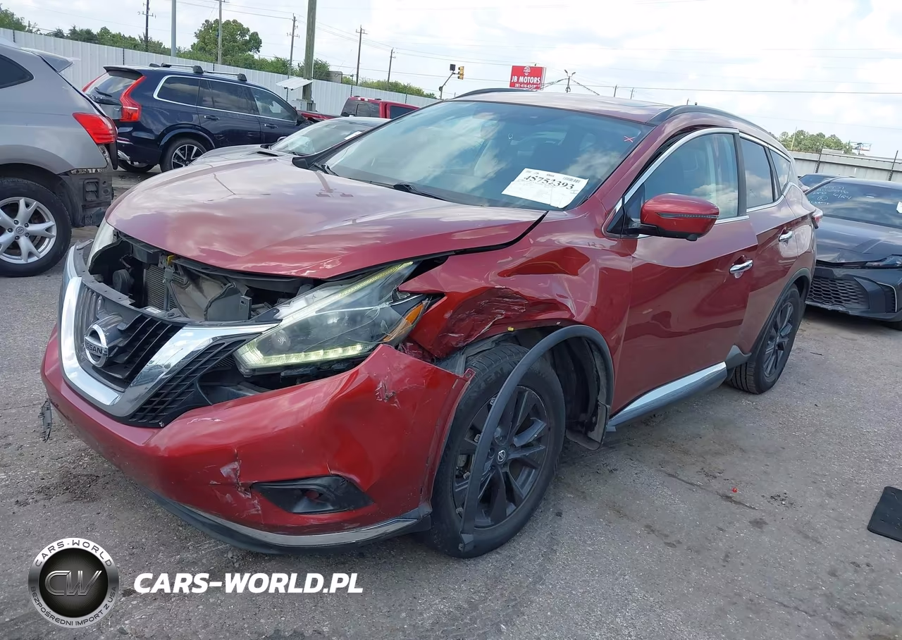 2018 Nissan Murano Sv VIN:5N1AZ2MGXJN140604 - 2