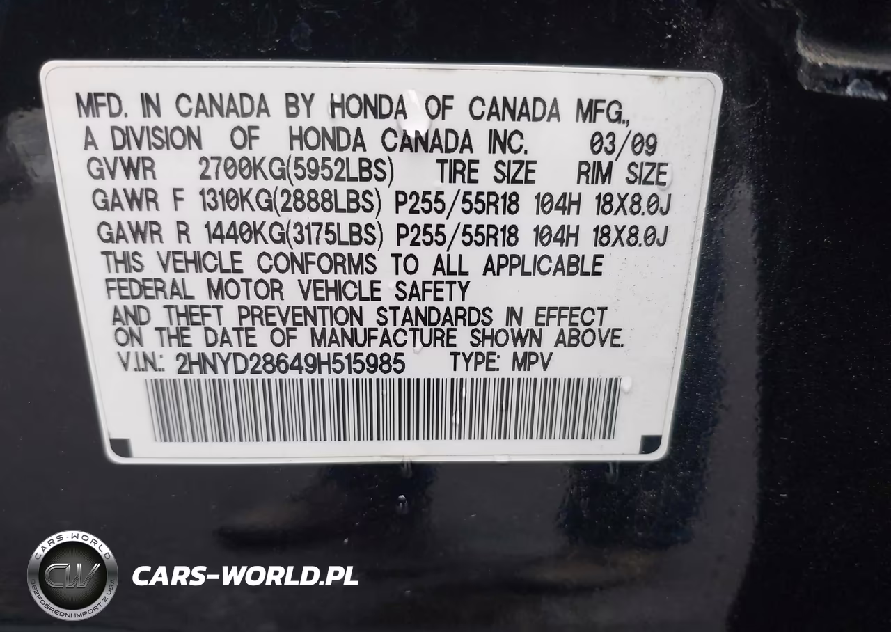 2009 Acura Mdx Technology Package VIN:2HNYD28649H515985 - 9