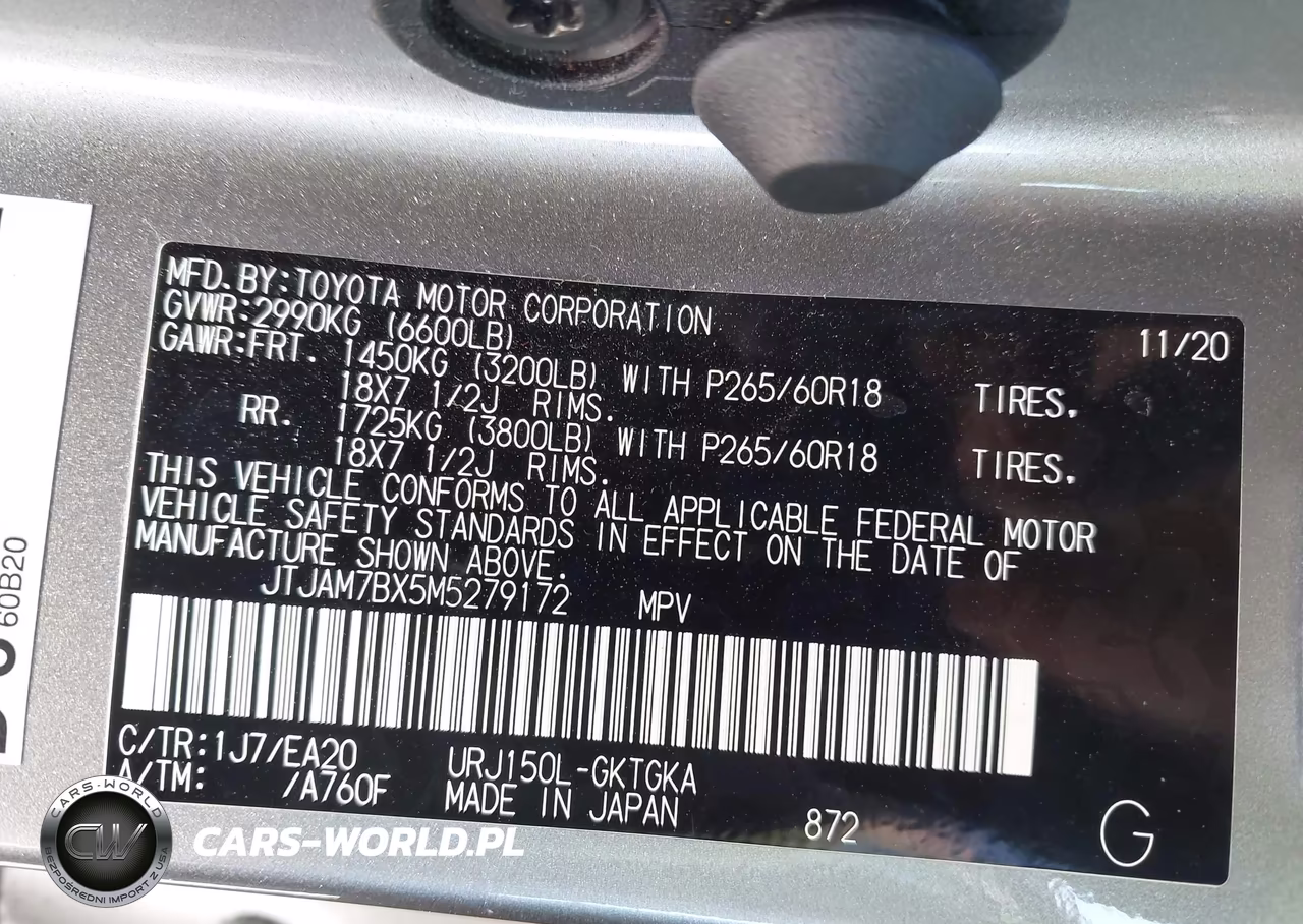 2021 Lexus Gx 460 Premium VIN:JTJAM7BX5M5279172 - 9