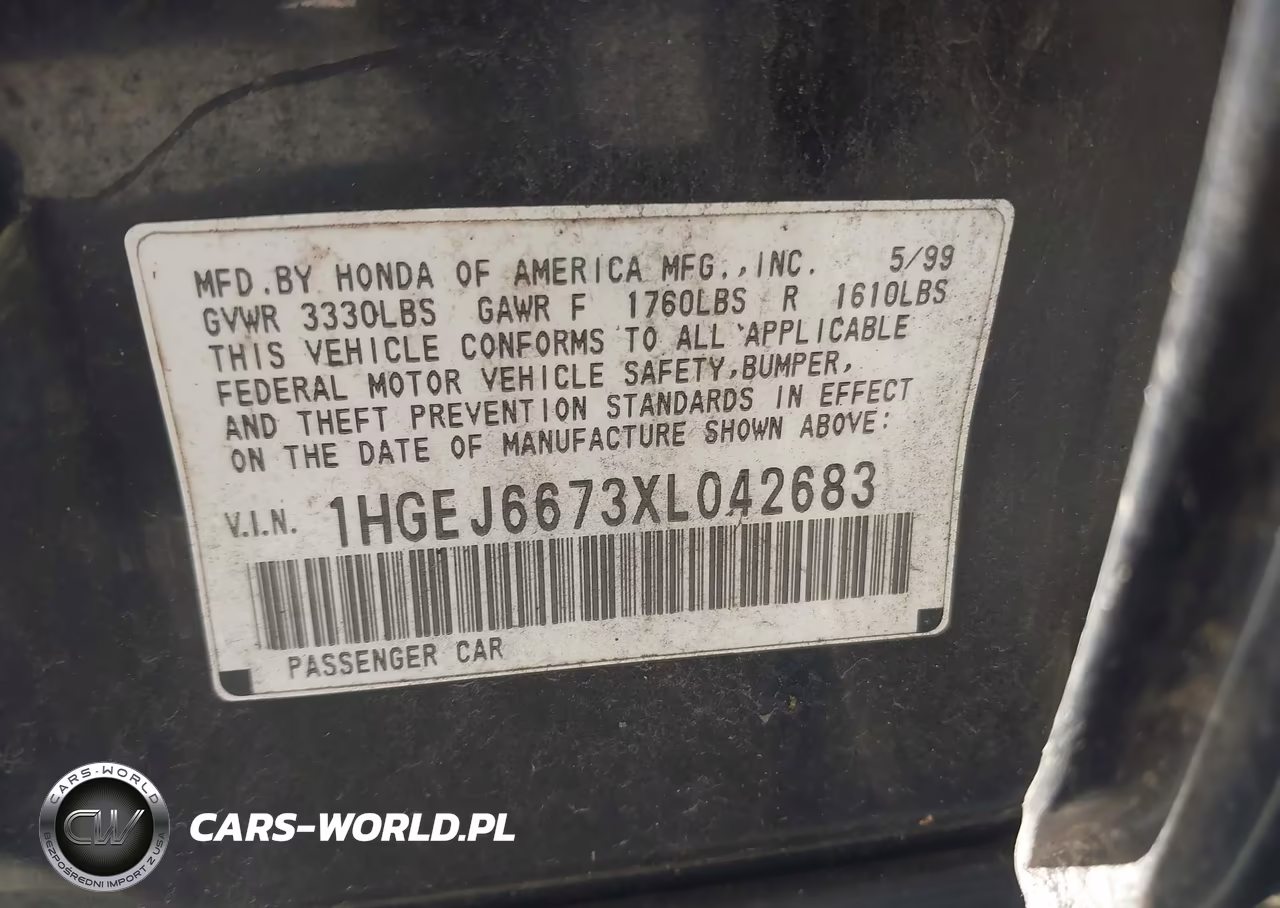 1999 Honda Civic Lx VIN:1HGEJ6673XL042683 - 9
