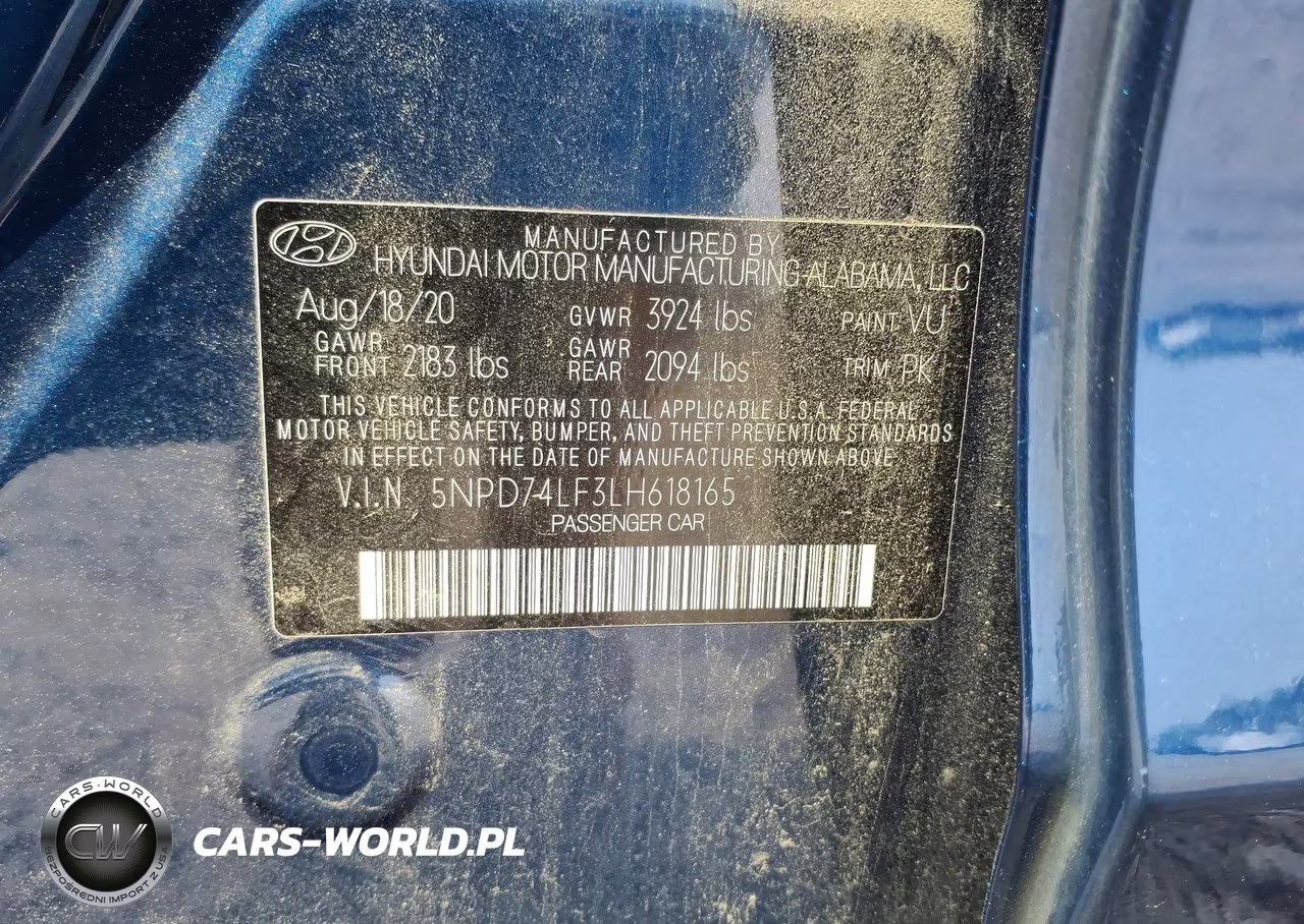 2020 Hyundai Elantra Se VIN:5NPD74LF3LH618165 - 9
